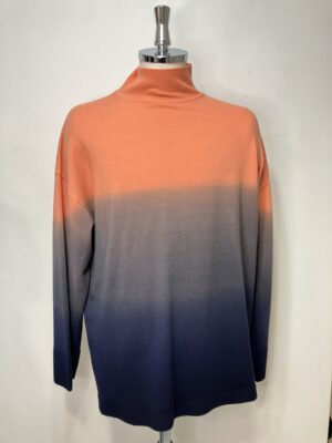 MENS オレンジ ニット・カーディガン