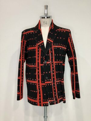 MENS ブラック レッド ジャケット