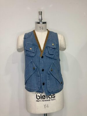 MENS ブルー ベスト・ジレ