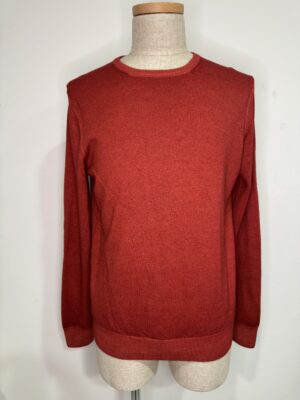 MENS レッド ニット・カーディガン