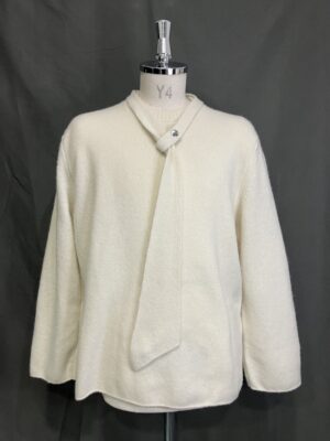 MENS ホワイト ニット・カーディガン