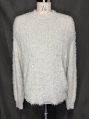 MENS ホワイト ニット・カーディガン