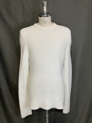 MENS ホワイト ニット・カーディガン