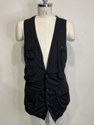 MENS ブラック ベスト・ジレ