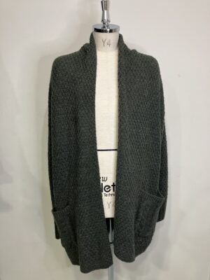 MENS グリーン ニット・カーディガン