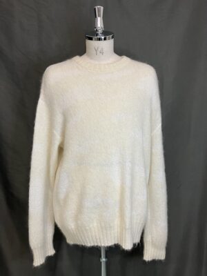 MENS アイボリー ニット・カーディガン