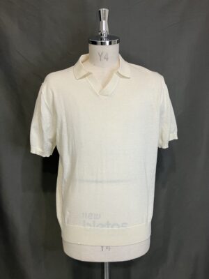 MENS アイボリー ニット・カーディガン