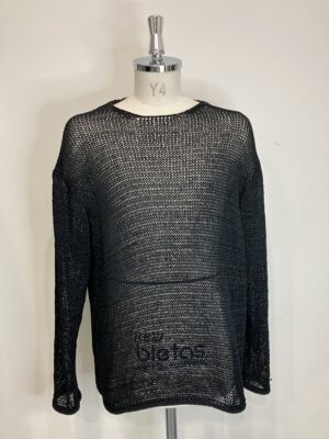 MENS ブラック ニット・カーディガン