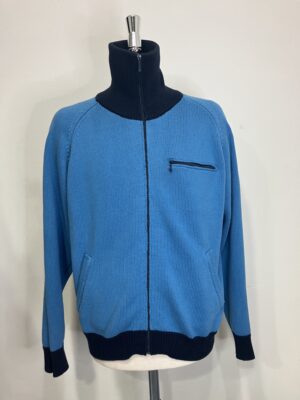 MENS ブルー ニット・カーディガン