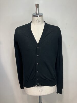 MENS ブラック ニット・カーディガン
