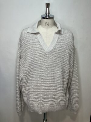 MENS グレー ニット・カーディガン