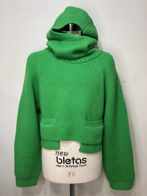 MENS グリーン ニット・カーディガン