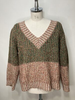 MENS グリーン ニット・カーディガン