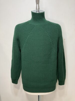 MENS グリーン ニット・カーディガン