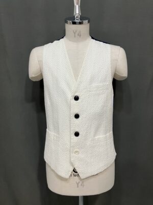 MENS ホワイト ベスト・ジレ