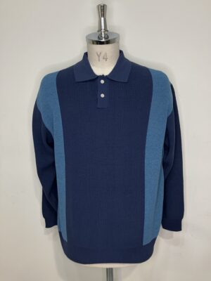 MENS ブルー ニット・カーディガン