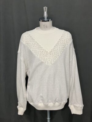 MENS アイボリー フーディー・スウェット