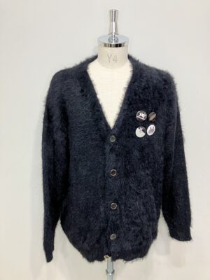 MENS ブラック ニット・カーディガン