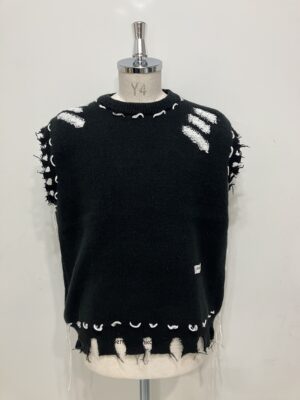 MENS ブラック ベスト・ジレ