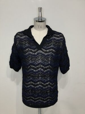 MENS ネイビー ニット・カーディガン